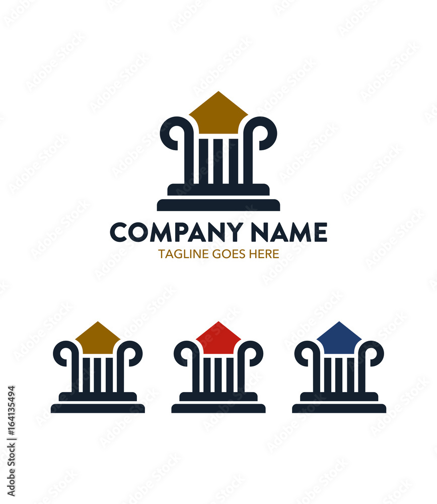 Fototapeta premium Attorney Law and Justice Logo Template