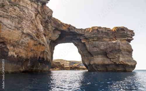 The Azure Window - limestone natural arch on the island of Gozo in Malta, which collapsed on March 2017 into sea.