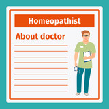 Medical notes about homeopathist