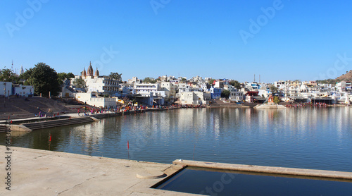 Obraz na plátně Pushkar Lake (Rajasthan) / India