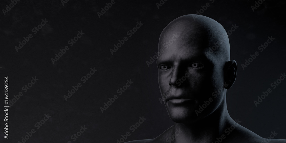 3d rendered illustration of a human head 3d rendered illustration of a human head