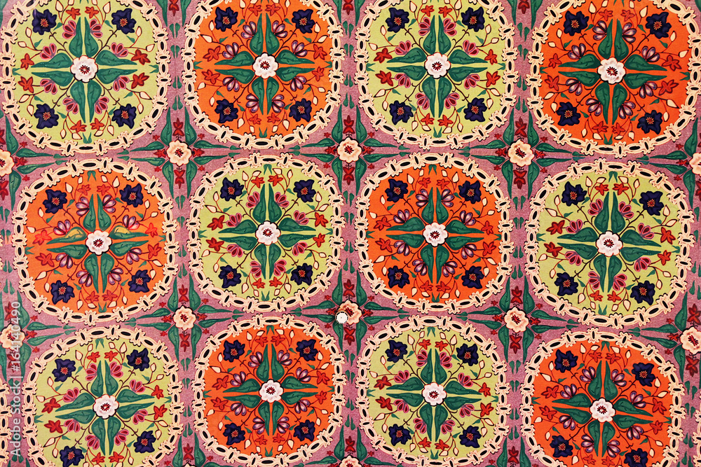 Fototapeta premium The colorful ceiling in Arabic style. Dubai, UAE.