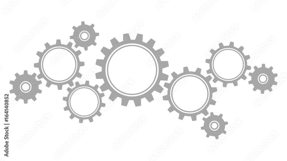Video Gears Border Big/Small GreyTurning Video Gears Border Big/Small GreyTurning