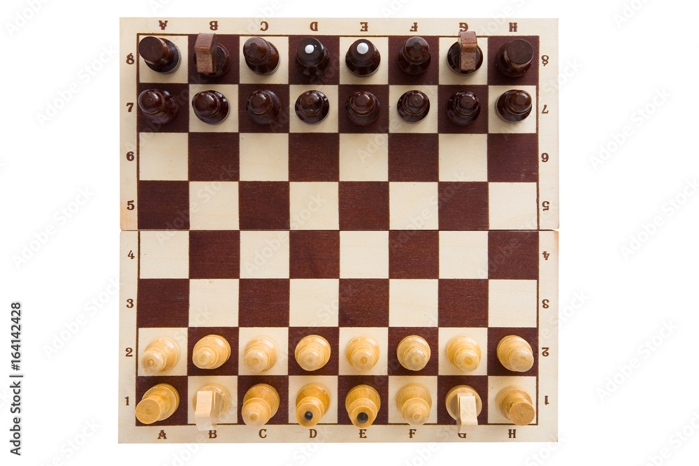 The figures are placed on the chessboard before the start of the game. The figures are placed on the chessboard before the start of the game.