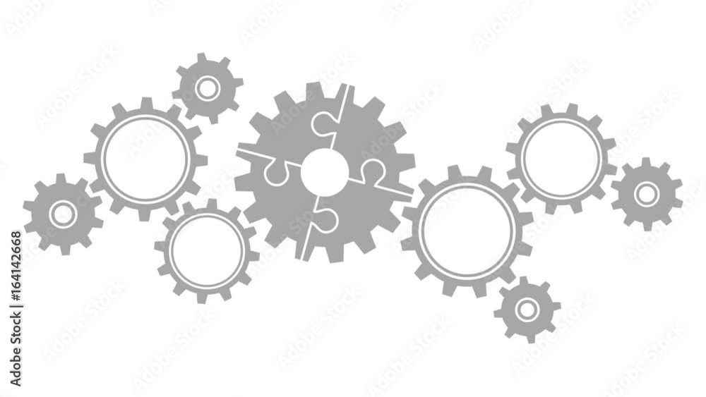 Video Gears Puzzle Put In Piece Turning Big/Small Grey Video Gears Puzzle Put In Piece Turning Big/Small Grey