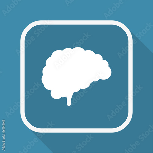 App Button mit Schatten - Gehirn