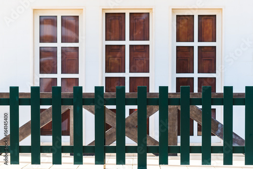 Architectural fragments. Fisherman's village Costa Nova. Aveiro. Portugal.