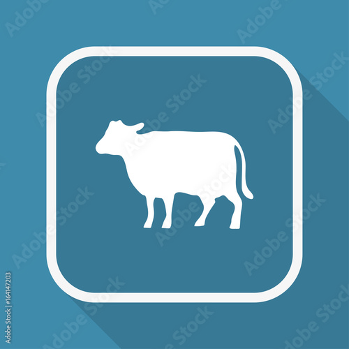 App Button mit Schatten - Rind