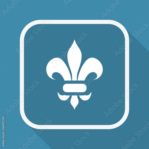 App Button mit Schatten - Verzierung floral
