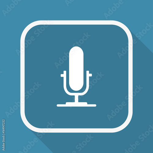 App Button mit Schatten - Mikrofon