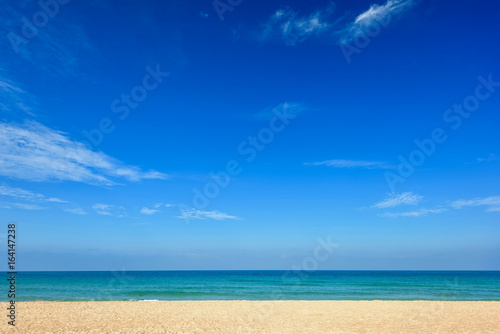 Tropical beach and blue sky © yotrakbutda