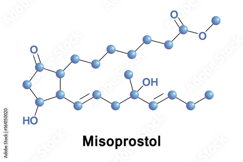 Misoprostol is a medication used to start labor, cause an abortion, prevent and treat stomach ulcers, and treat postpartum bleeding due to poor contraction of the uterus