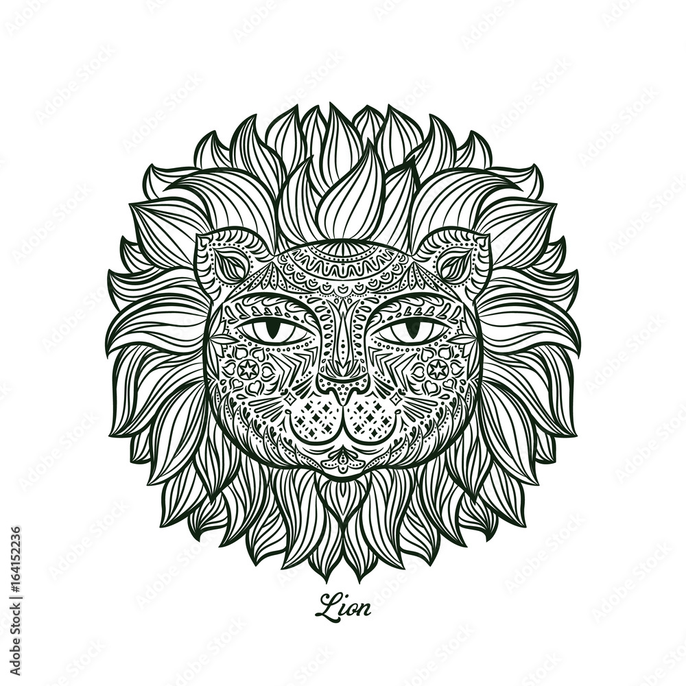  illustration. Lion.