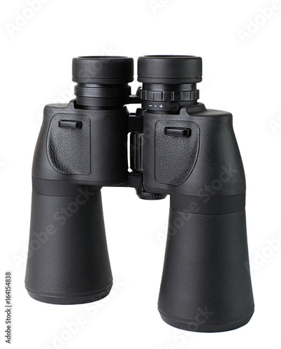 black binoculars