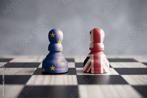 Brexit chess concept