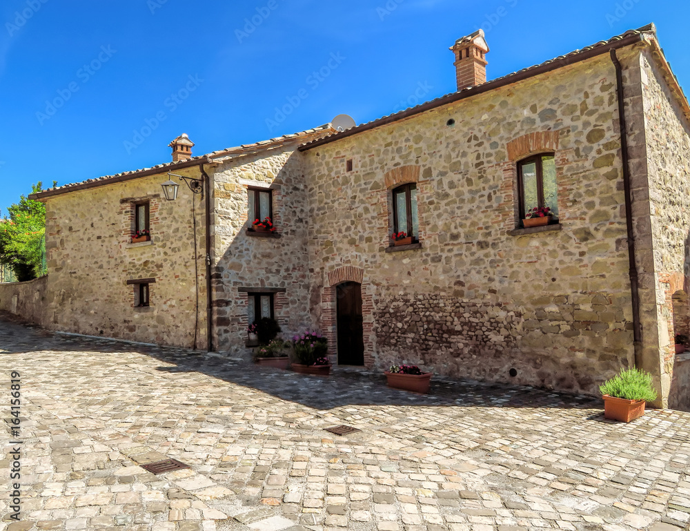 San Leo - Street of the medieval village