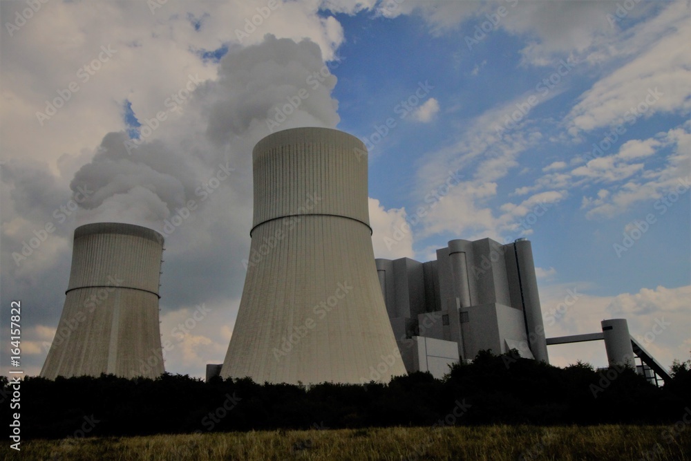 Braunkohlenkraftwerk in der Lausitz