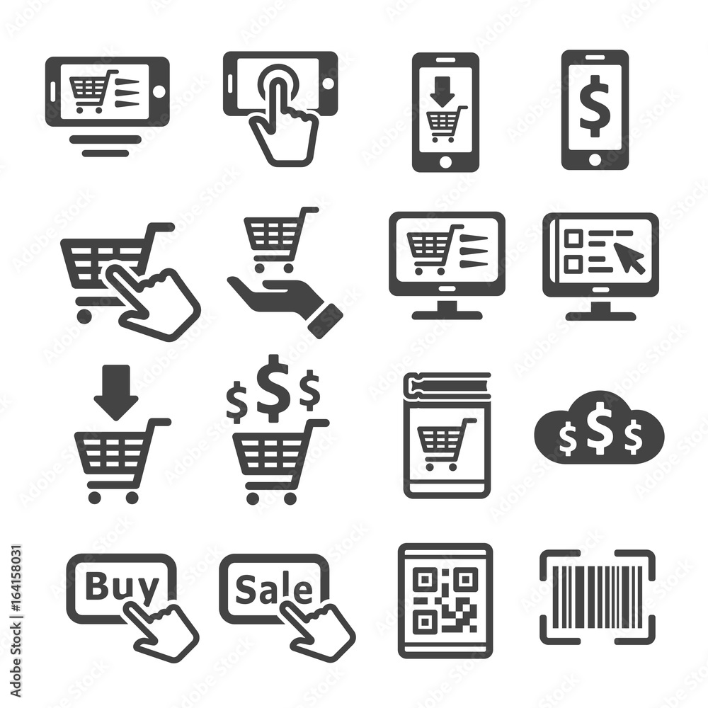 online shopping,e-commerce icon