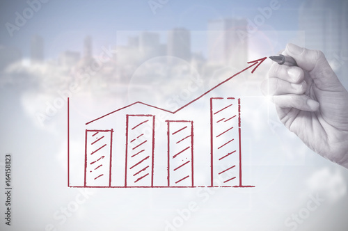 Business growth drawing
