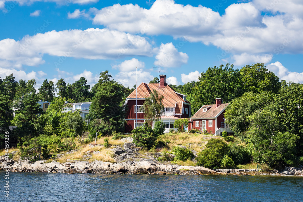 Schärengarten an der schwedischen Ostseeküste vor Stockholm Schärengarten an der schwedischen Ostseeküste vor Stockholm