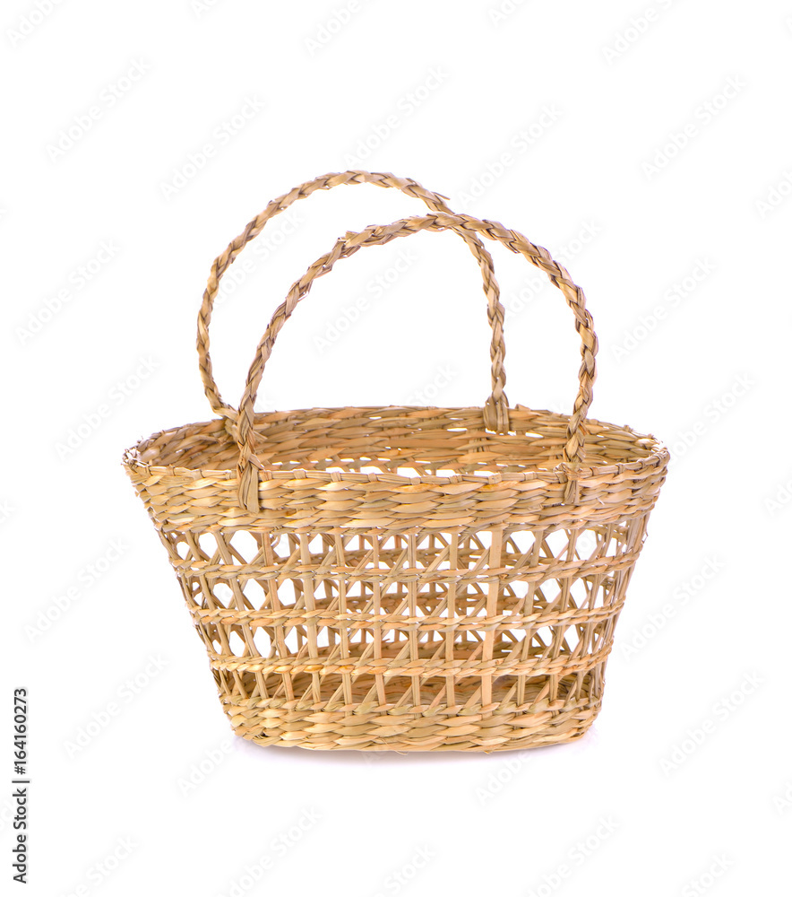 basket weave on white background