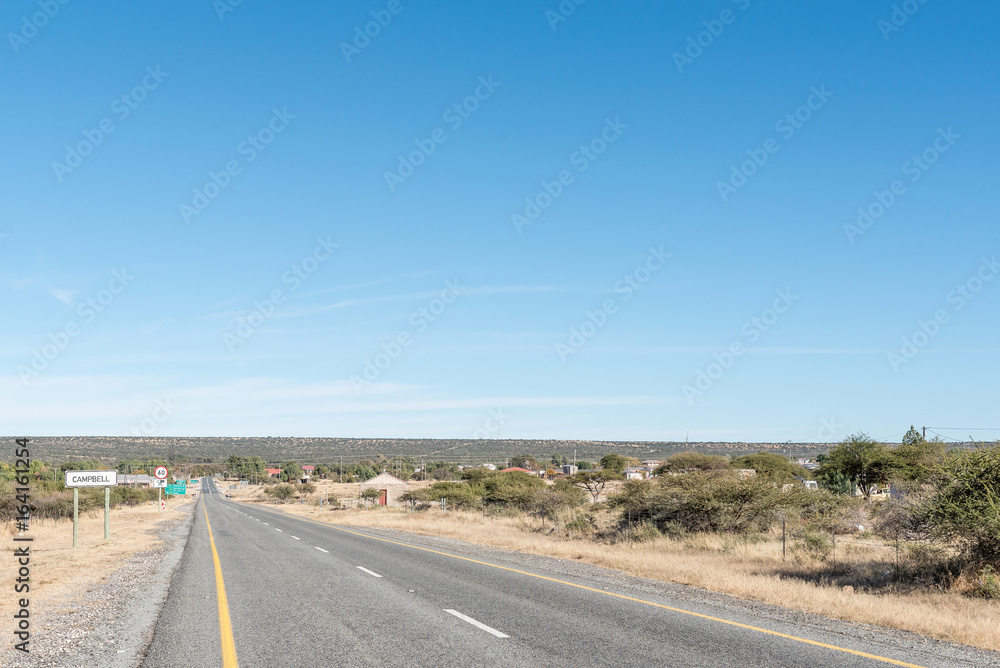 N8-road passing through Campbell in the Northern Cape Province