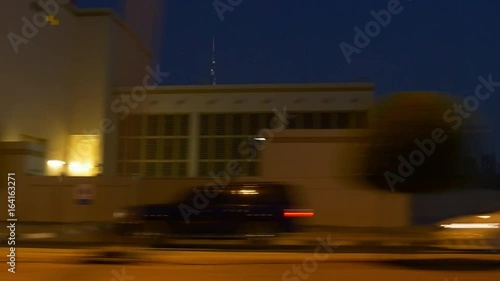 night illuminated dubai city al wasl road trip downtown panorama 4k uae
 photo