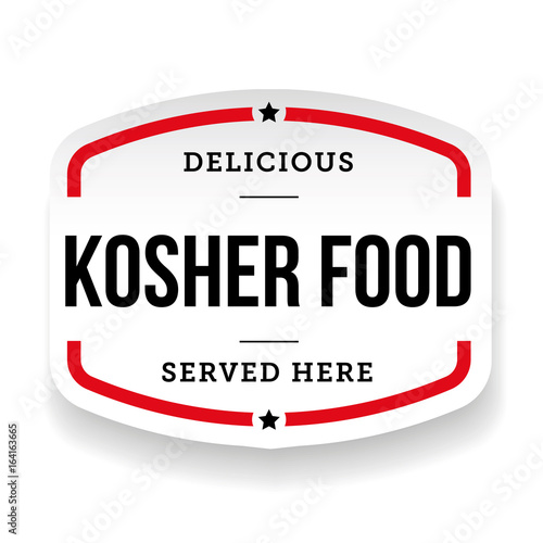 Kosher Food vintage label