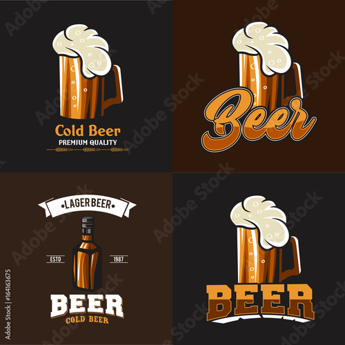 beer vector set
