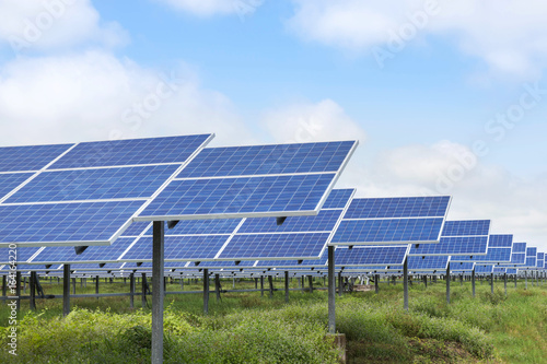 solar cells in power station alternative renewable energy from the sun 