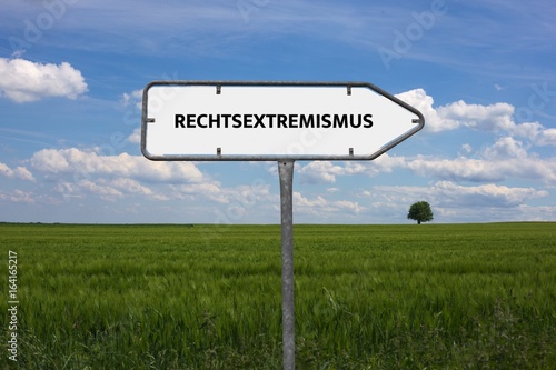 RECHTSEXTREMISMUS - Bilder mit Wörtern aus dem Bereich Extremismus, Wort, Bild, Illustration