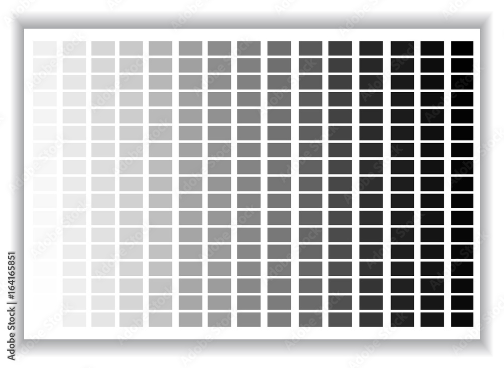 Grey colors palette. Color shade chart. Vector illustration Stock ...