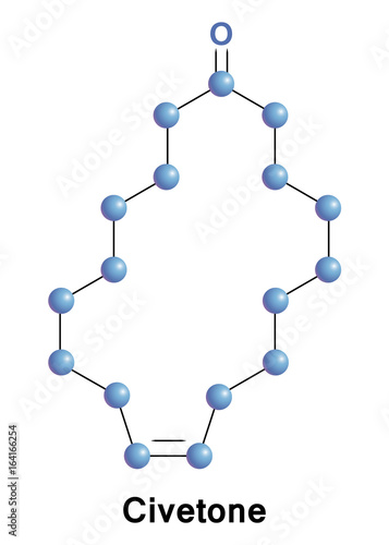 Civetone is a macrocyclic ketone and the main odorous constituent of civet, It is a pheromone sourced from the African civet.