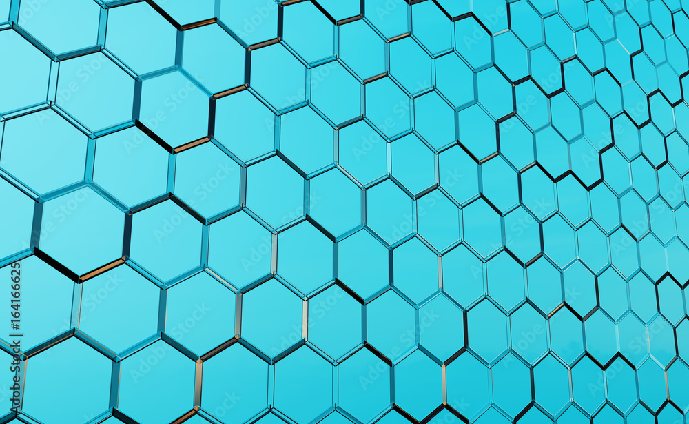Abstract background from hexagons _1 Abstract background from hexagons _1
