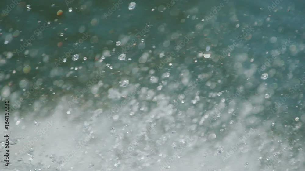 Drops of water from the boat Drops of water from the boat