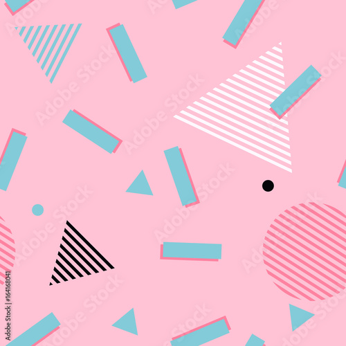 80s 90s background seamless vector pop art pattern wallpaper