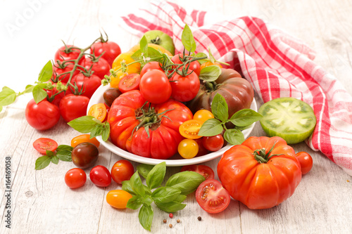variety of colorful tomatoes