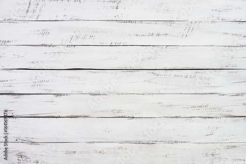 White wooden background and texture.