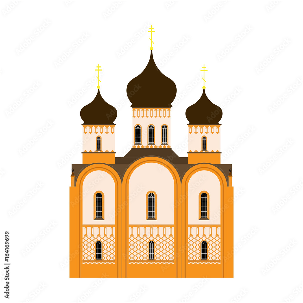 Orthodox church flat icon Orthodox church flat icon
