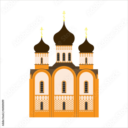 Orthodox church flat icon