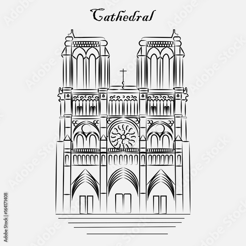Catholic church cafedral black