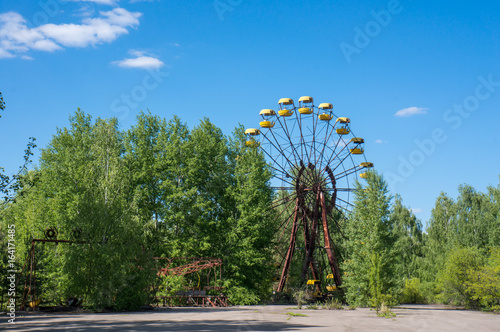 An abandoned ferris wheel in Pripyat