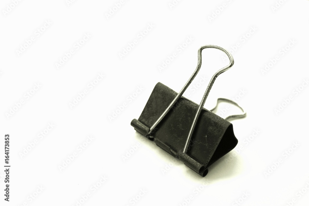 black clip on white background isolated black clip on white background isolated
