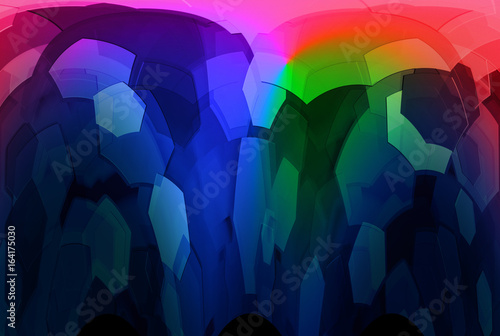 Foto texture with hexagon effect