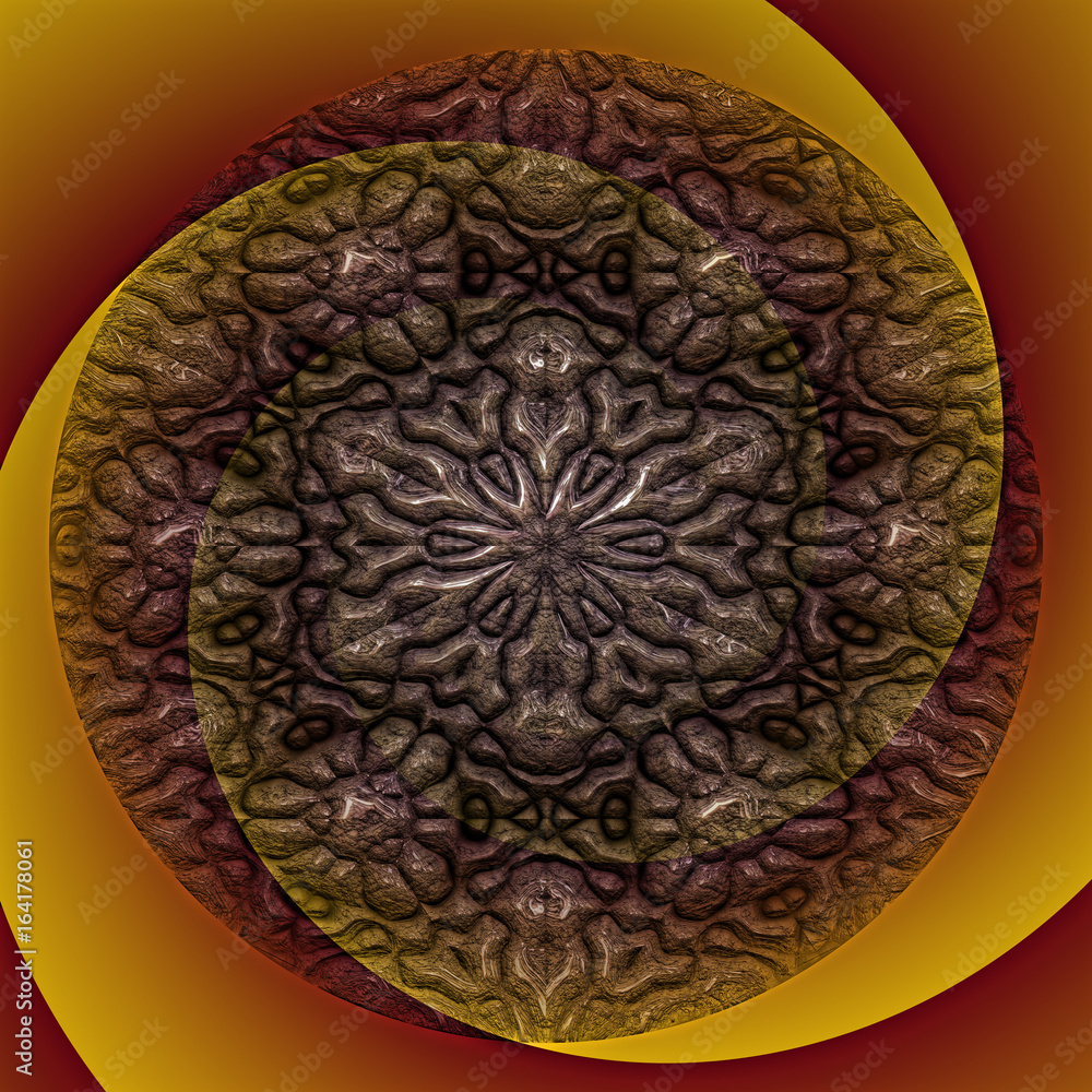 3d illustration - dekorativ spiral muster 3d illustration - dekorativ spiral muster