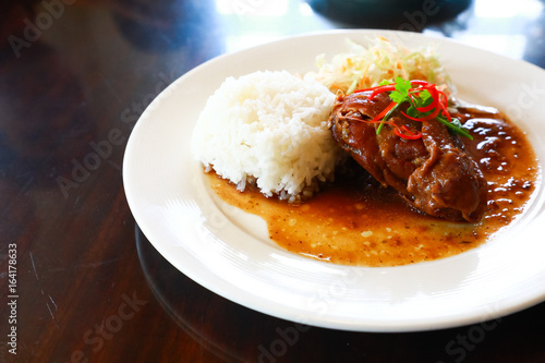 rice with meat and vegetables