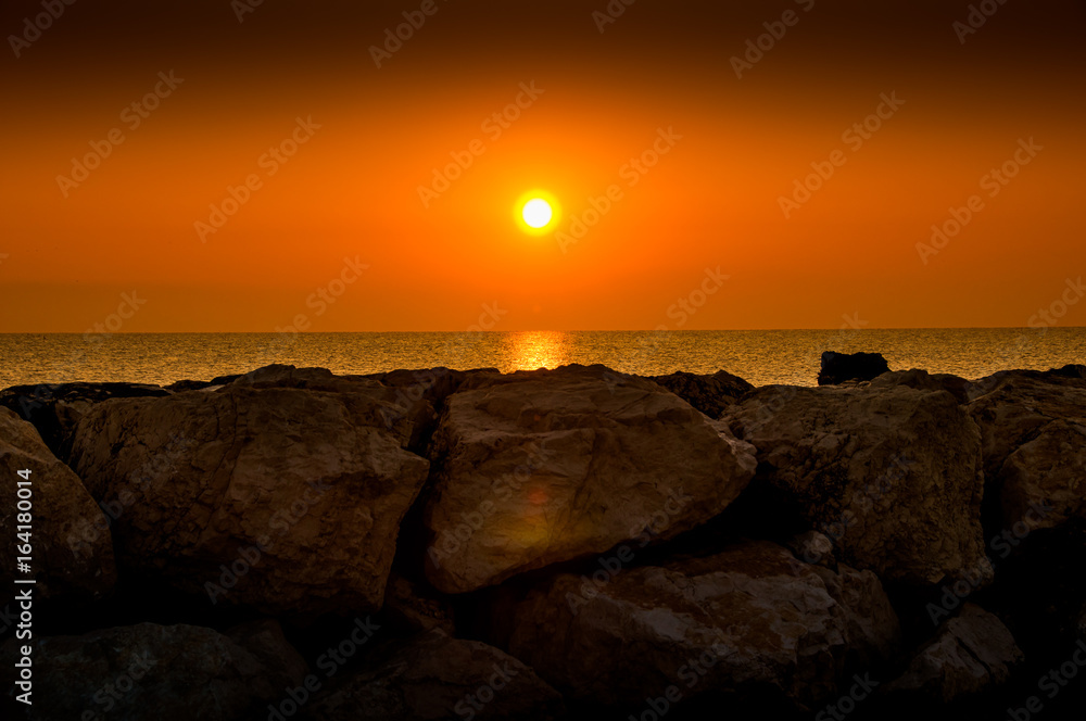 Obraz premium The beauty of the Adriatic Sea. Fano Italy