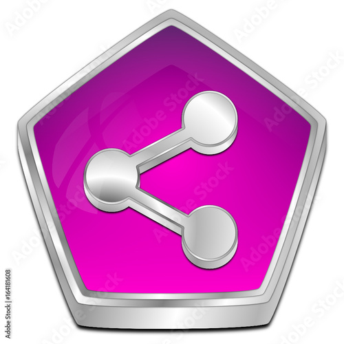 Share Button - 3D illustration