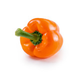 Orange pepper on isolated background