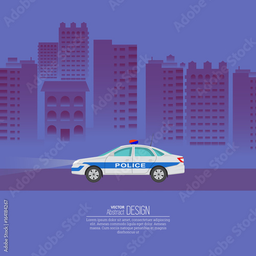 Fototapeta Naklejka Na Ścianę i Meble -  The police car